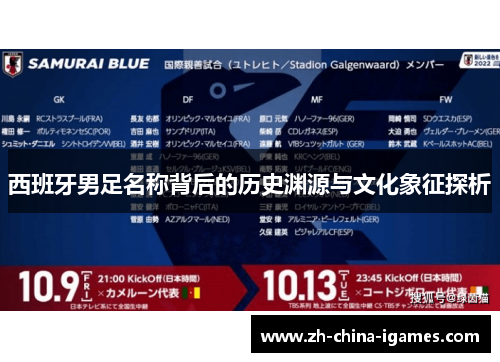 西班牙男足名称背后的历史渊源与文化象征探析